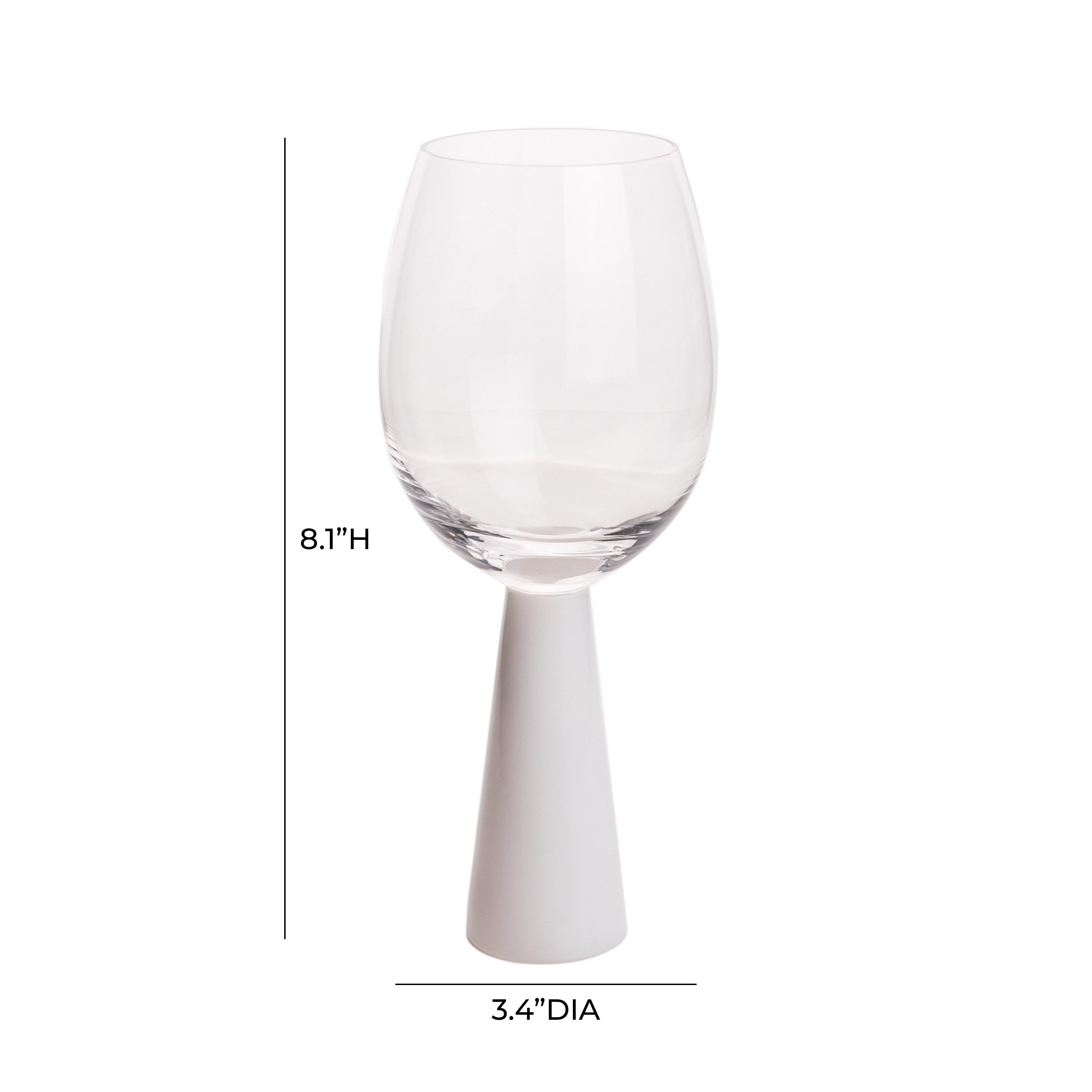 Rose White Wine Glasses - Set of 4 - Image 6
