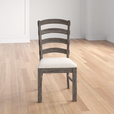 Dumfries Ladder Back Side Chair in Beige/Gray - Image 0