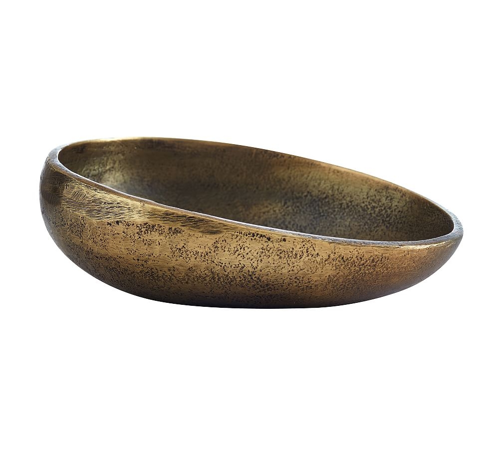 Austin Tumbled Metal Serving Bowl - Medium - Image 0