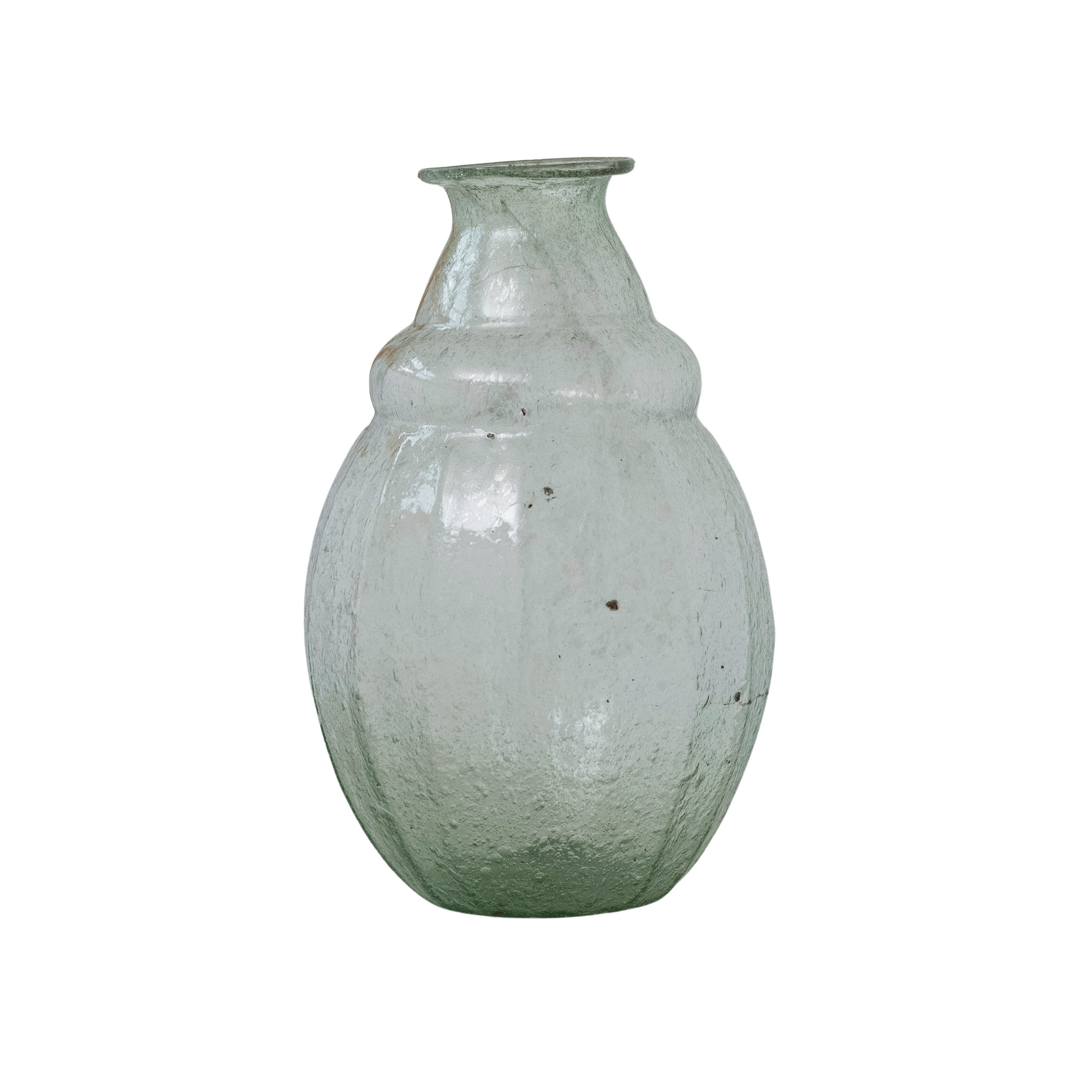 Round Serene Glass Vase, Light Green - Image 0