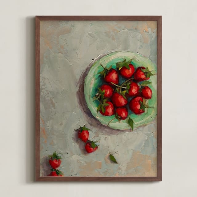 Strawberries On A Plate Limited Edition Fine Art Print 2 - Image 0