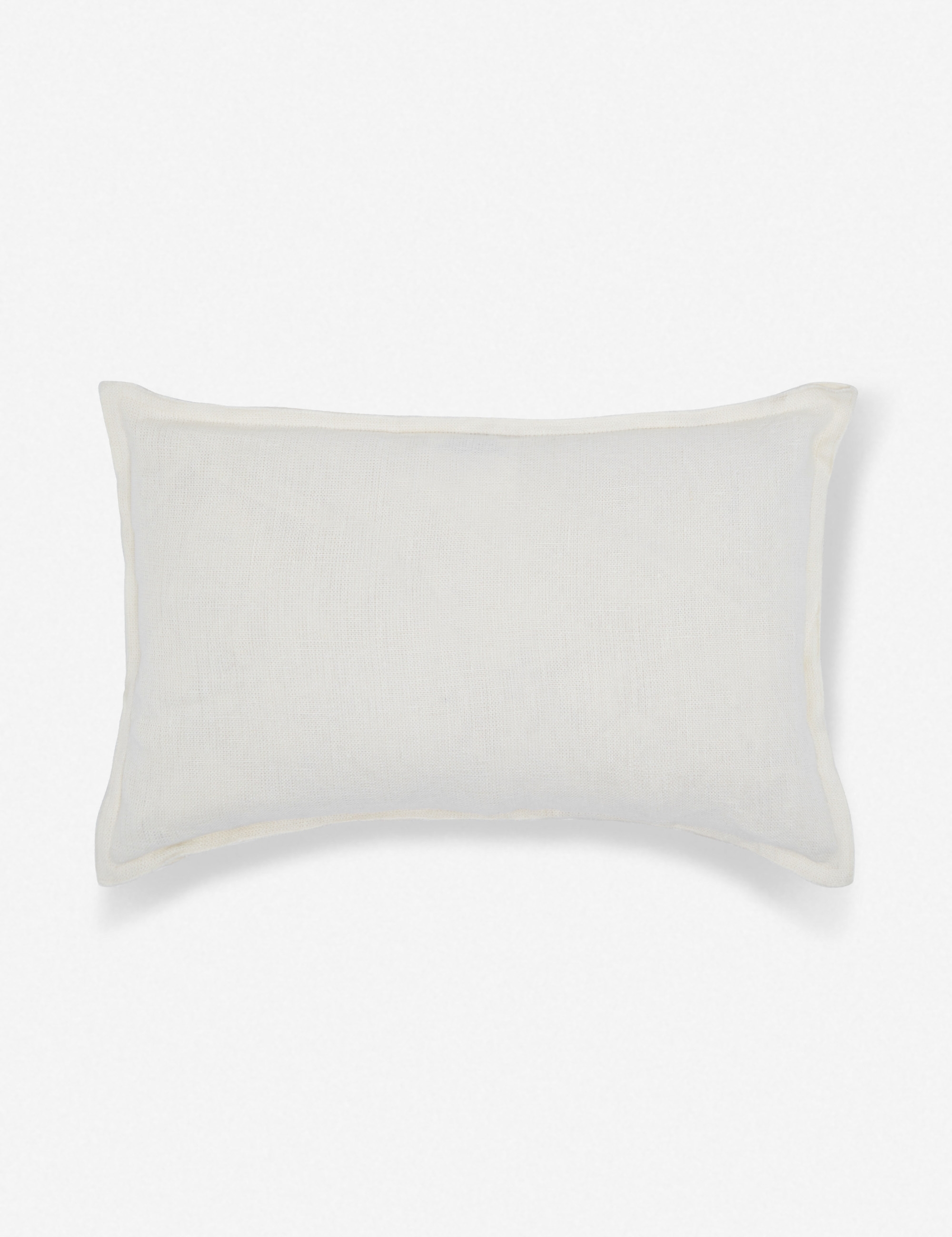 Arlo Linen Lumbar Pillow, Ivory - Image 1