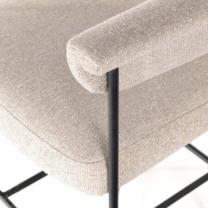 Sutter Beige Bouclé Counter Stool - Image 3