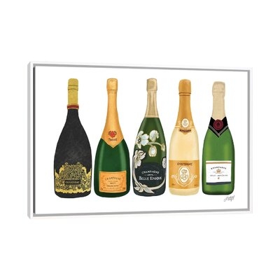 Champagne Bottles by Lindseykayco - Graphic Art Print - Image 0