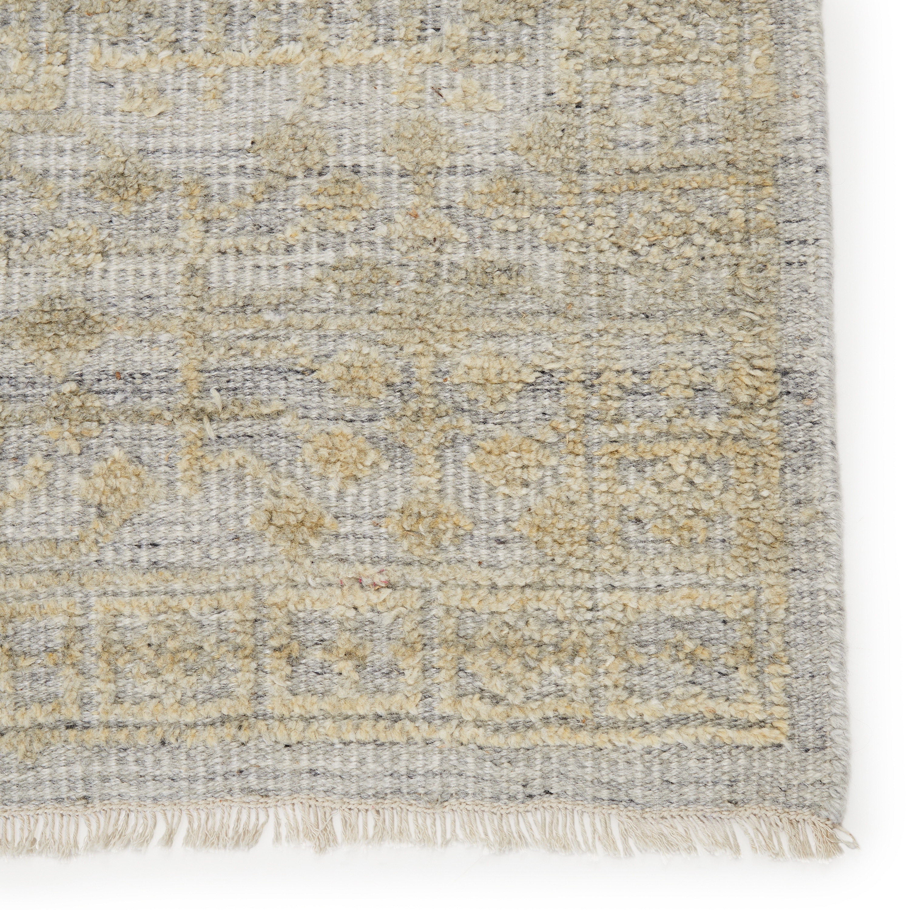 Arinna Hand-Knotted Tribal Beige/ Gray Area Rug (5'X8') - Image 3