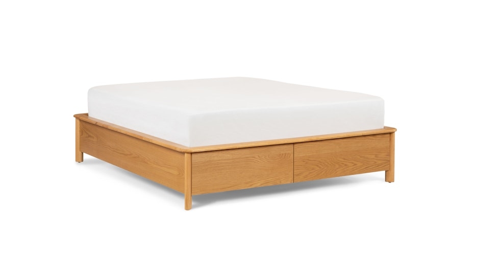 Pactera Queen Storage Bed - Oak - Image 0