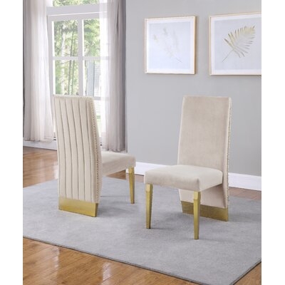 Wrenn Tufted Velvet Upholstered Dining Chair - Image 0
