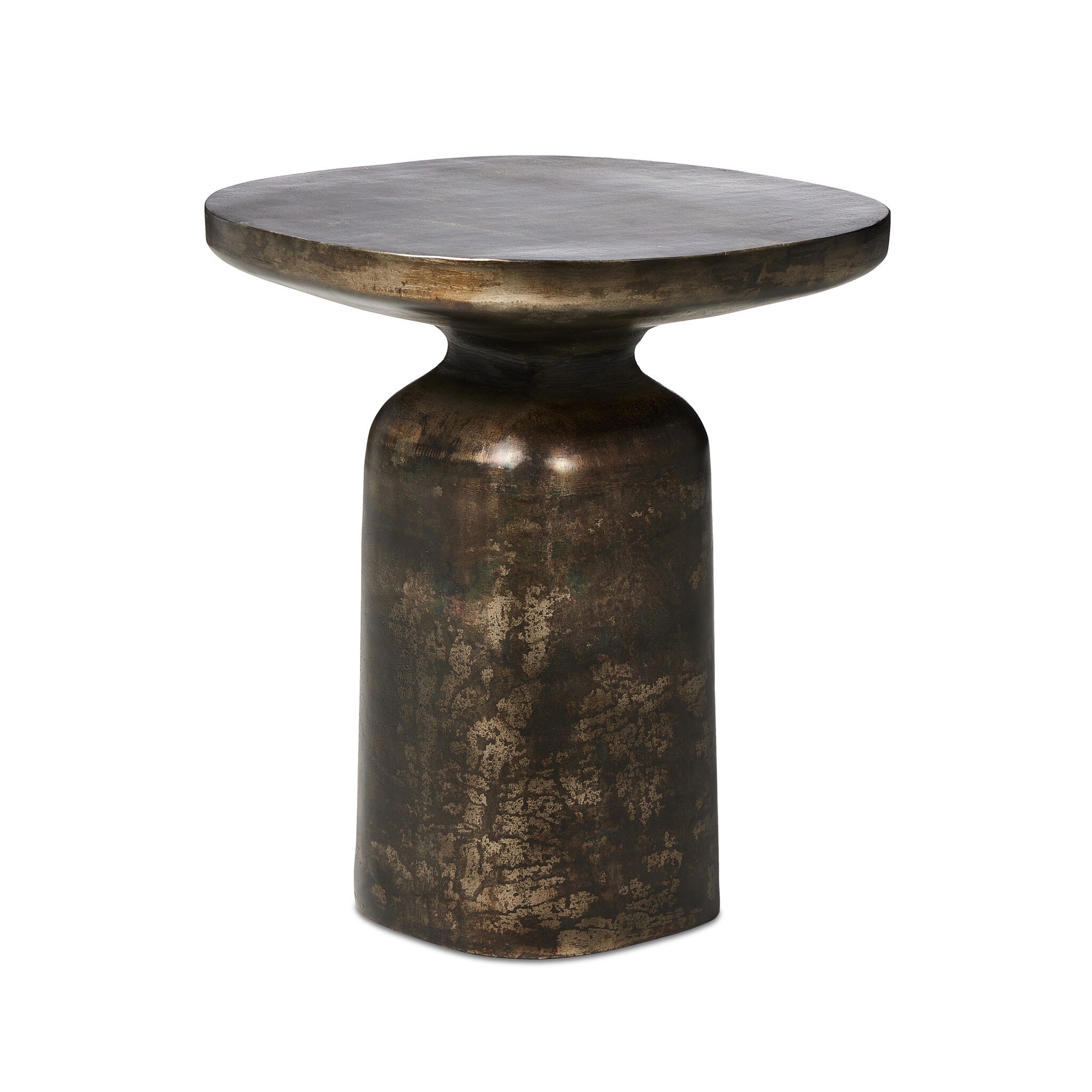 Odessa End Table - Distressed Bronze - Image 1