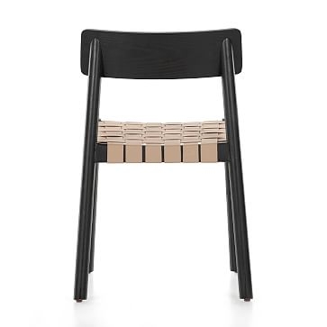 A-Line Frame Dining Chair- Almond Leather Blend - Image 1