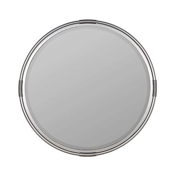 Mod Wall Mirror, Dimensions 32" Diameter x 1" Deep, Silver - Image 3