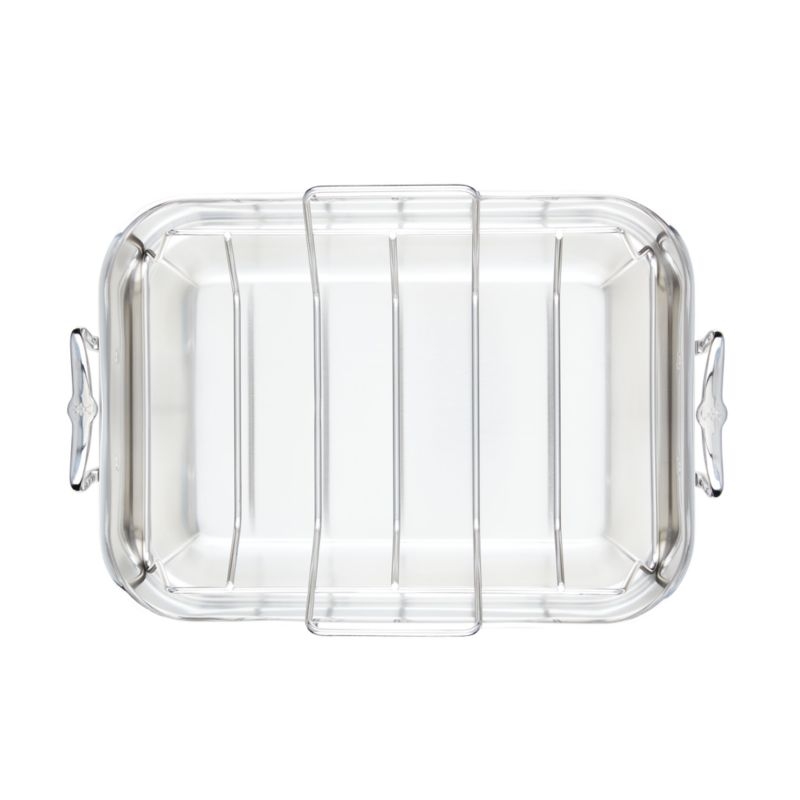 Hestan Provisions Large 17" Stainless Steel Roasting Pan with Rack - Image 4
