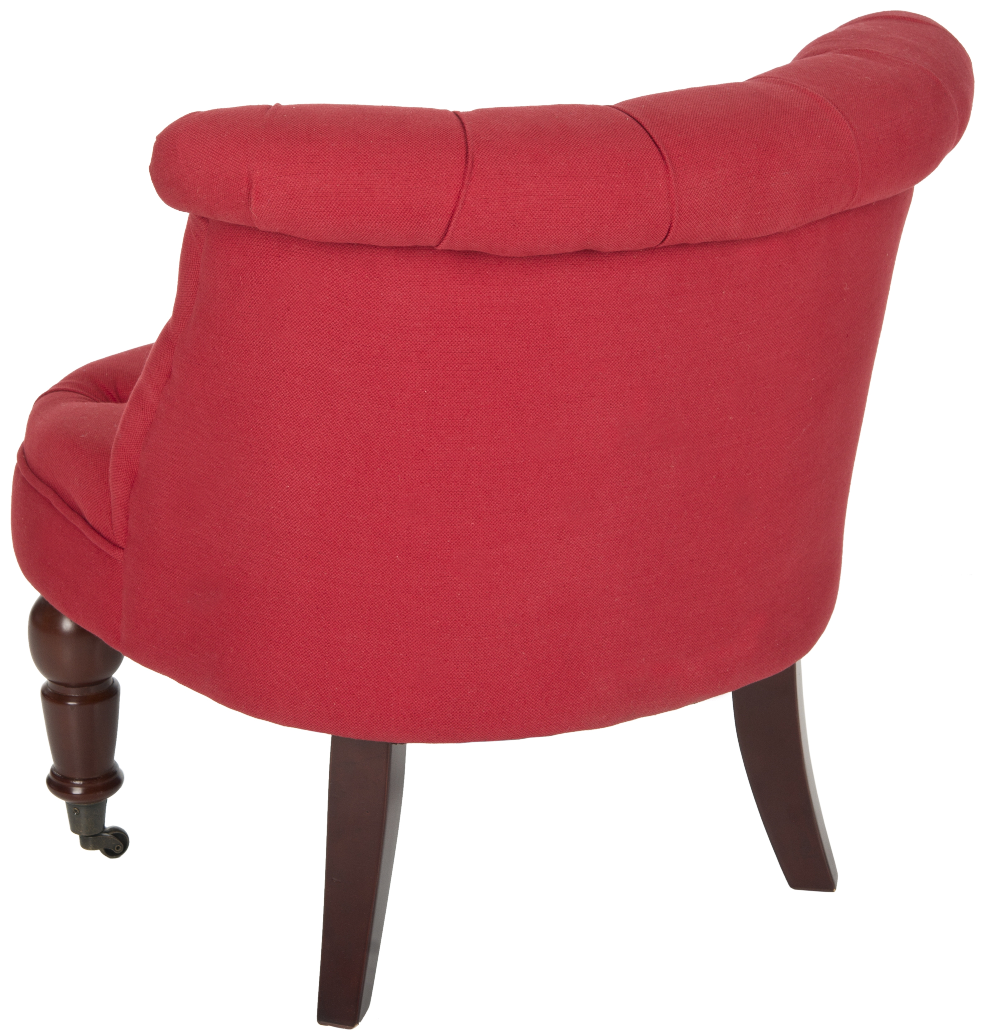 Carlin Tufted Chair - Cranberry/Cherry Mahogany - Arlo Home - Image 2