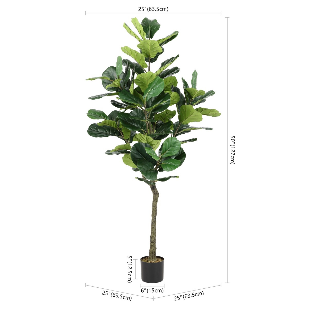 Safavieh Faux 50" Potted Fig Tree - Image 4