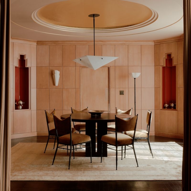 Rituelle 54" Burl Wood Round Dining Table by Athena Calderone - Image 1