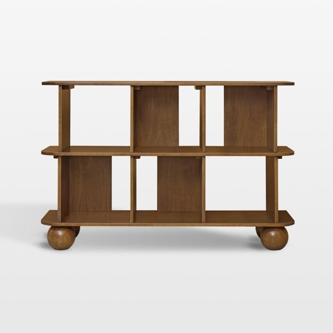Babyletto Crosby Natural Walnut Wood Kids Open Bookcase - Image 0