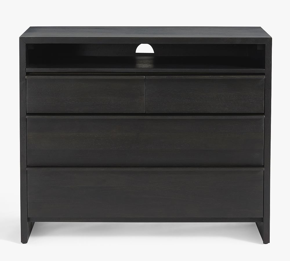 Merced 4-Drawer Dresser, Warm Black - Image 0