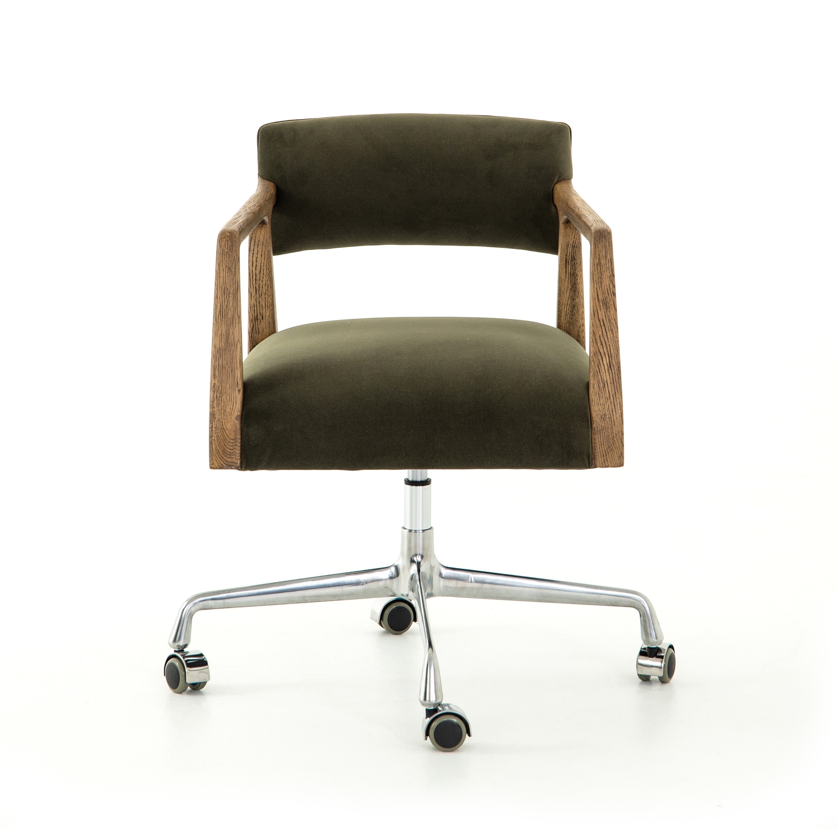 Tyler Desk Chair-Modern Velvet Loden - Image 5