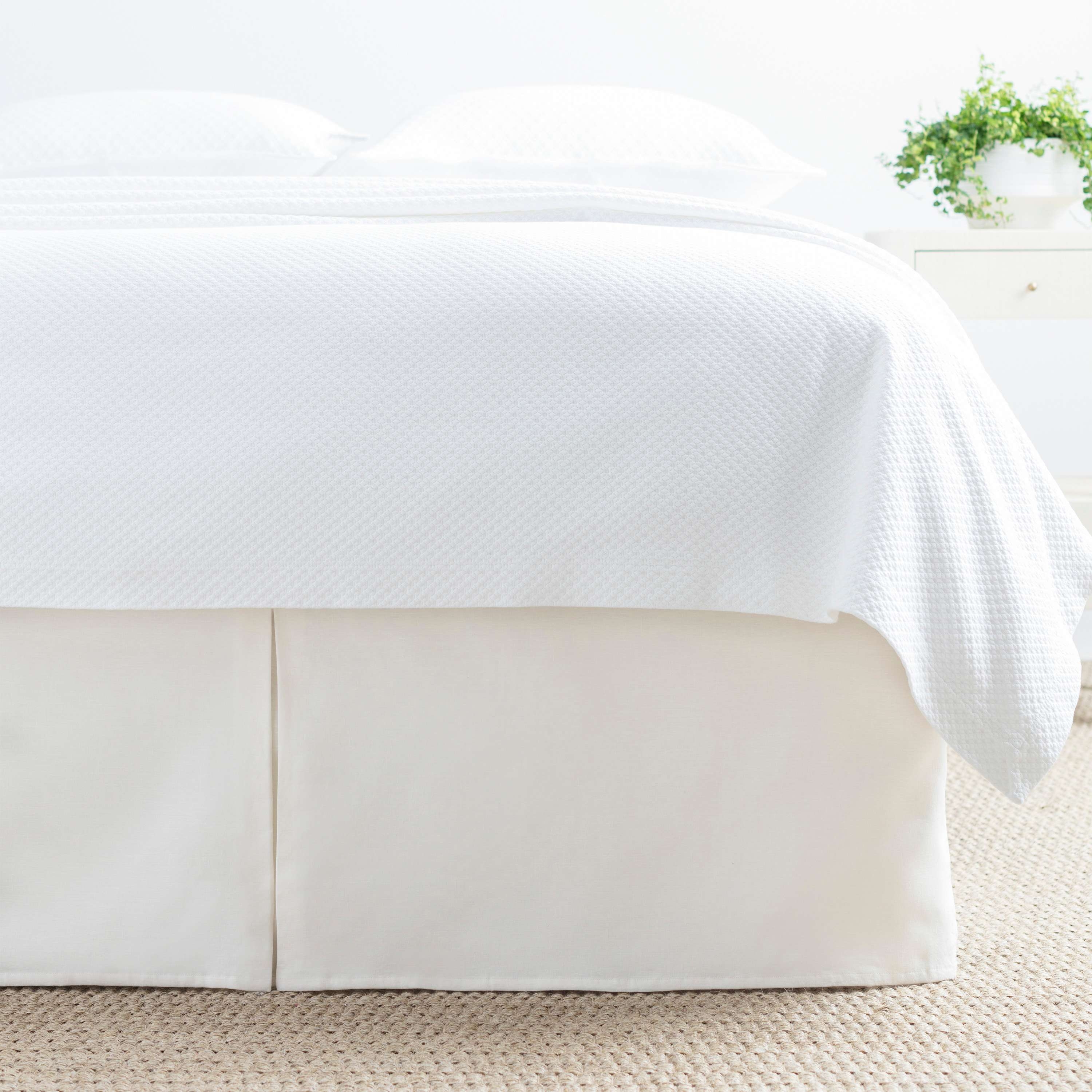 Lush Linen Ivory Bed Skirt - Image 0