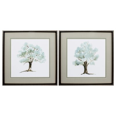 Mint Tree - 2 Piece Picture Frame Painting Print Set on Paper - Image 0