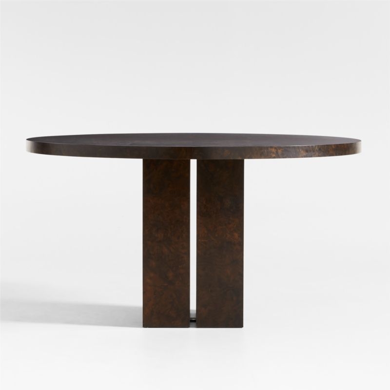 Rituelle 54" Burl Wood Round Dining Table by Athena Calderone - Image 5