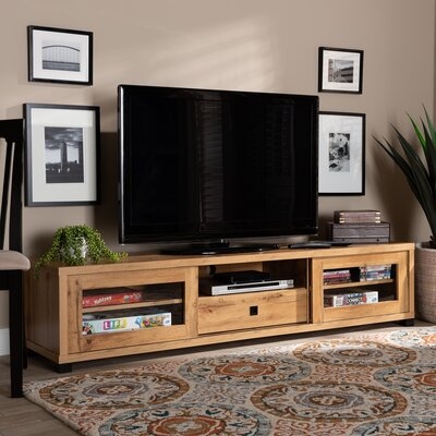 Union Rustic Studio Beasley Modern And Contemporary Oak Brown Finished Wood 1-Drawer TV Stand - Image 0