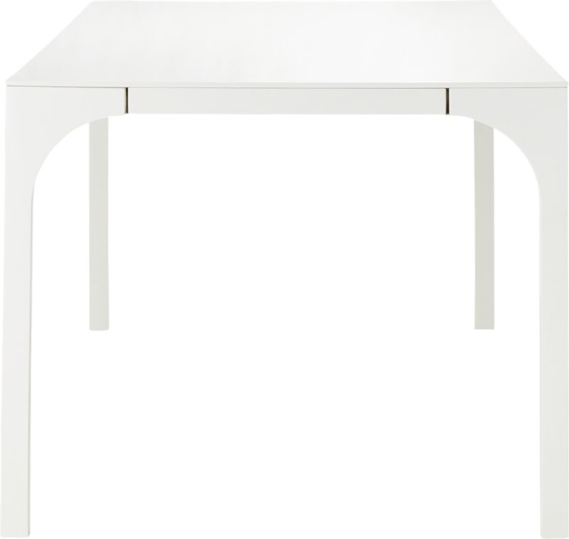 Aqua Virgo 100" Rectangular White Dining Table - Image 5