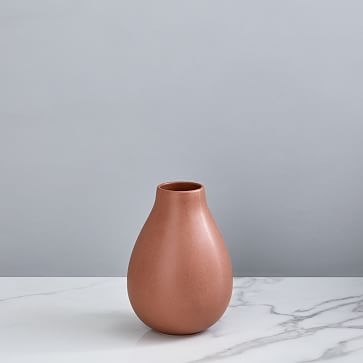 Pure Ceramic Vase, Small Raindrop, Clay - Image 0