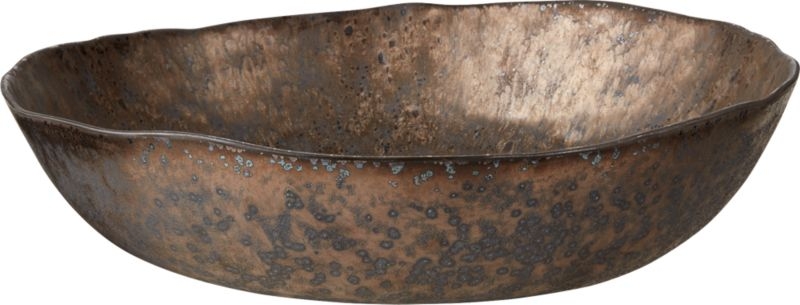 Damascene Bronze Metallic Serving Bowl - Image 3