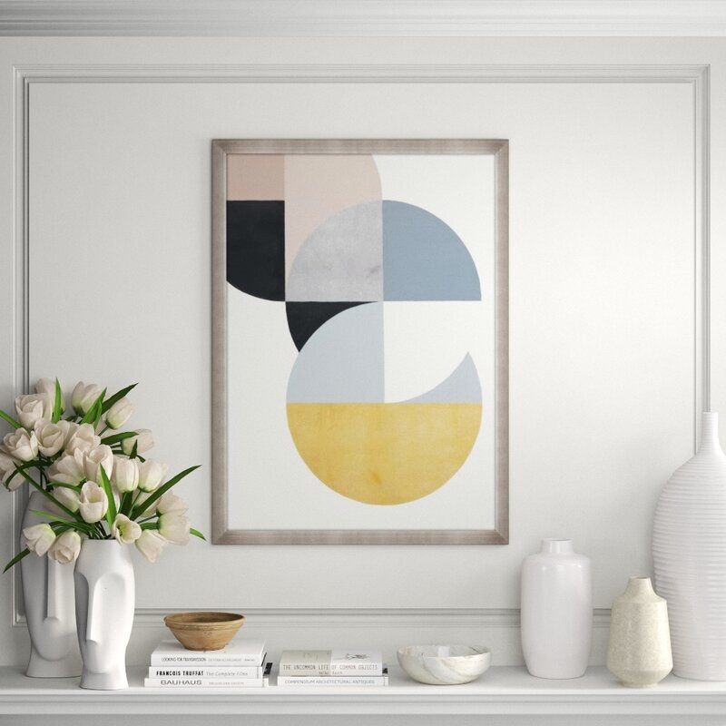 Chelsea Art Studio 'Glow of Moonset I' Print Format: Gild Gold and Silver, Size: 64" H x 47" W - Image 0