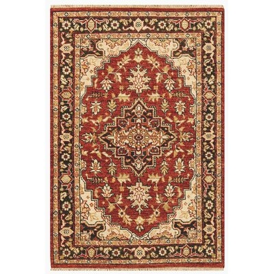 Templeton Hand-Knotted Wool Red/Black Rug - Image 0