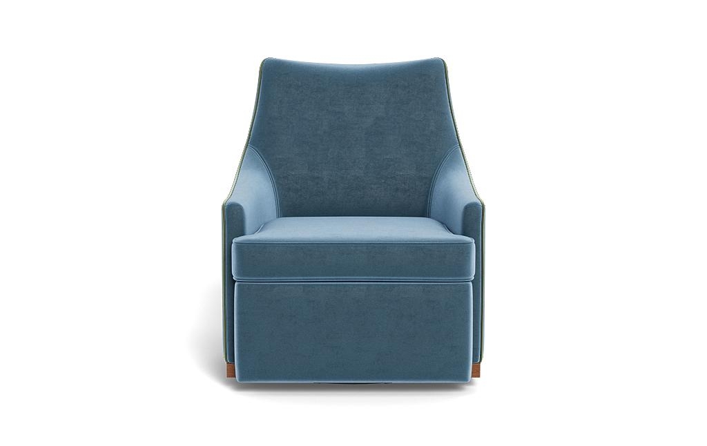 Kingsley Swivel Chair with Contrast Piping - Image 0