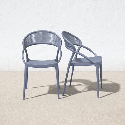 Farrah Stacking Patio Dining Armchair - Image 0