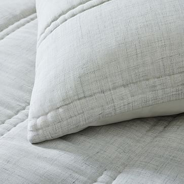 Euro Linen Comforter, Standard Sham, Natural Flax - Image 1
