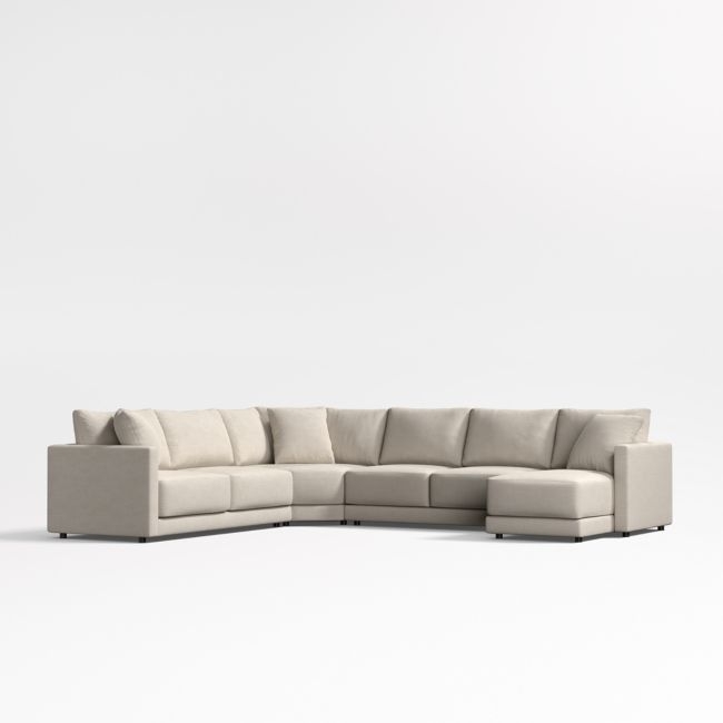 Gather 4-Piece Wedge Sectional Sofa with Chaise Lounge - Image 0