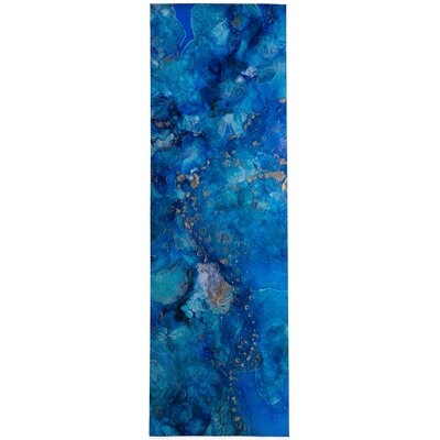 Haddie Abstract Blue Area Rug - Image 0