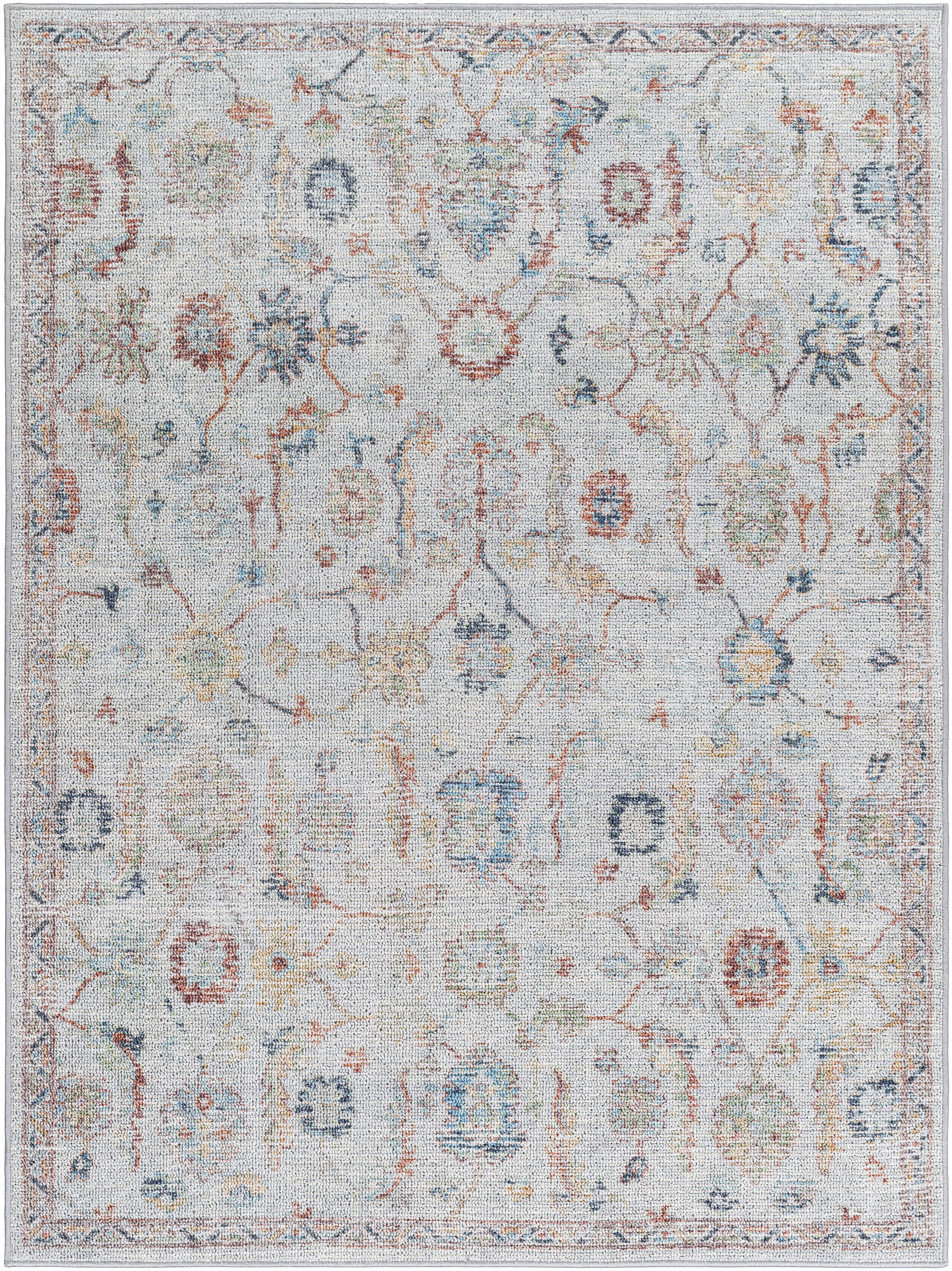 Livabliss Calhoun Gray Indoor 5'3" x 7' Machine Woven Rug - Image 0
