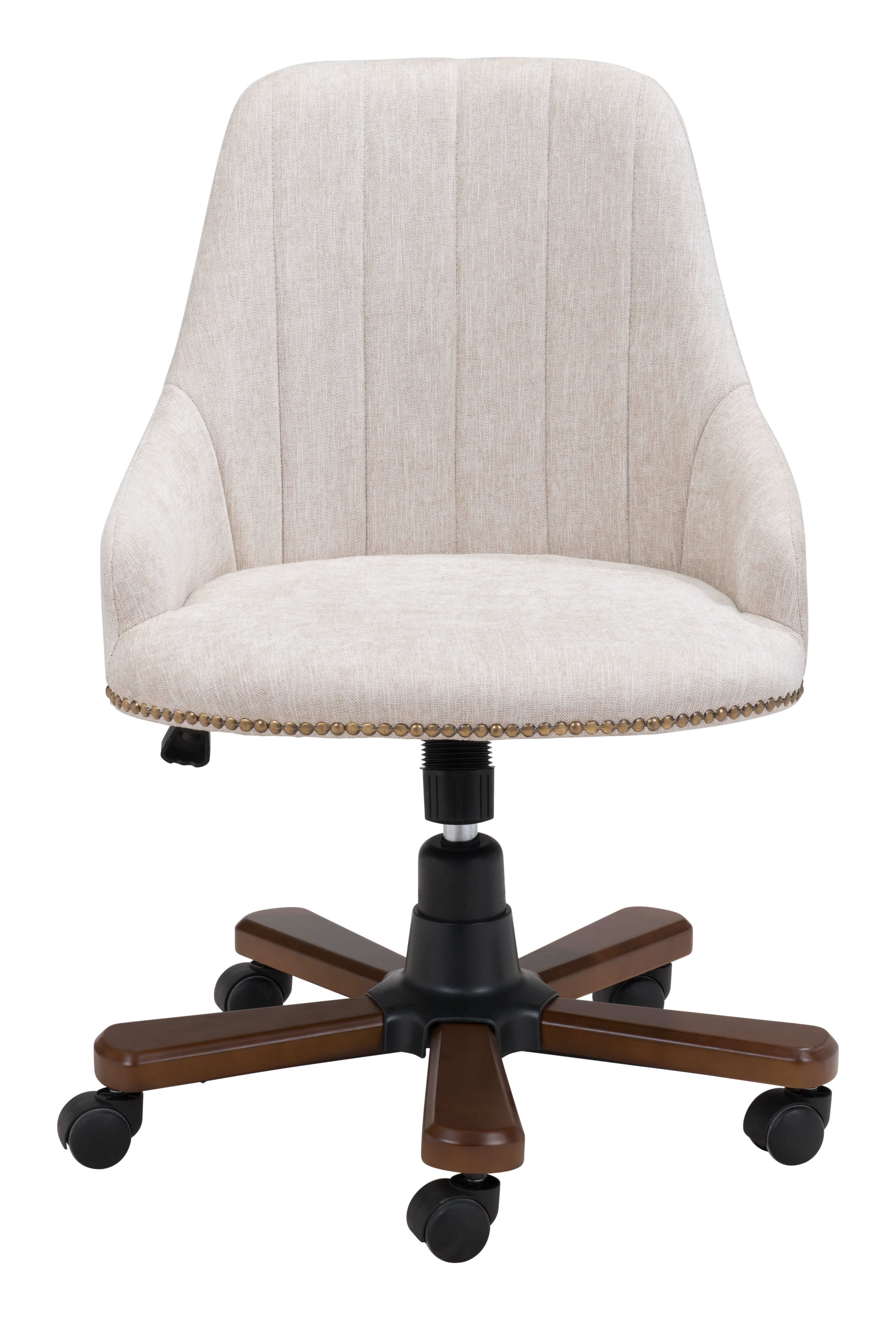 Gables Office Chair, White Poly Linen - Image 5