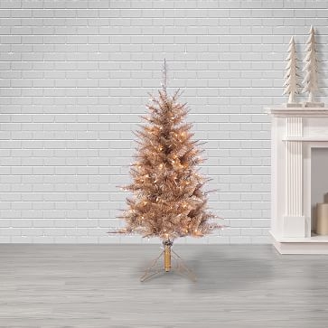 Faux Layered Fraiser Fir Tree, Rose Gold - Image 1