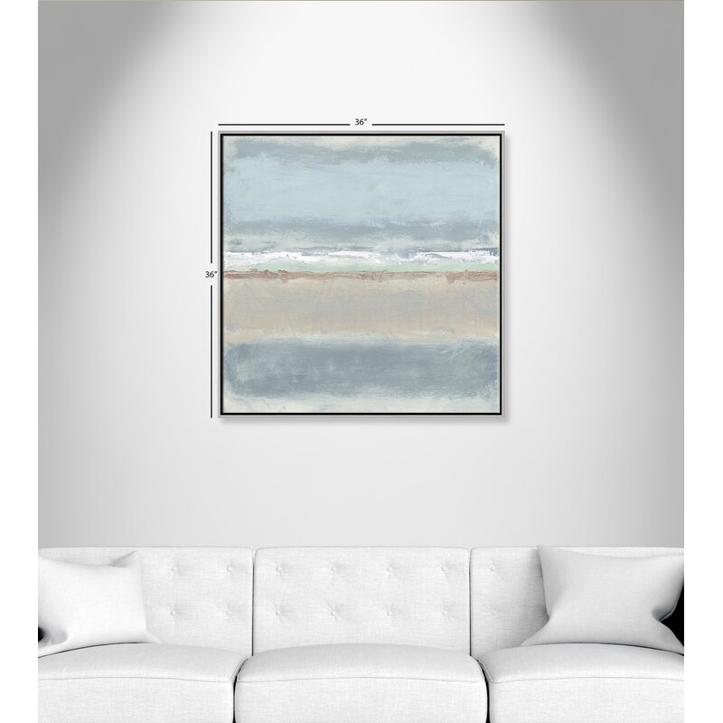 Casa Fine Arts Serenity 2 - Floater Frame Painting on Canvas - Image 0