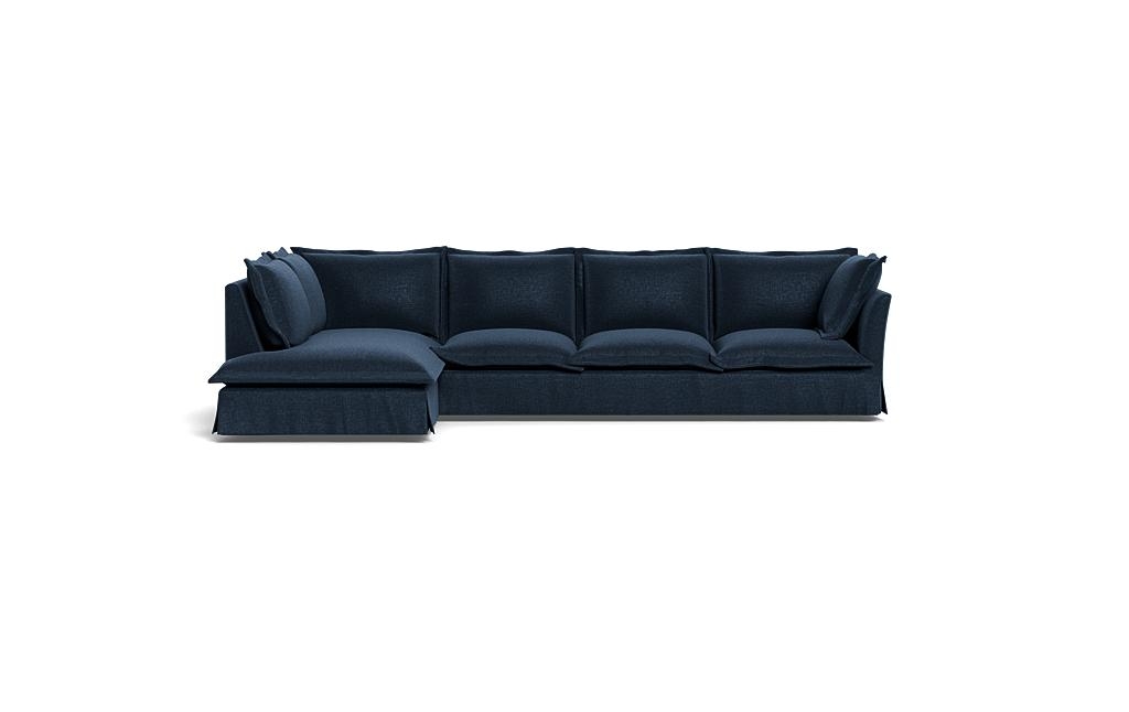 Skylar Slipcovered 4-Seat Left Bumper Sectional - Image 0