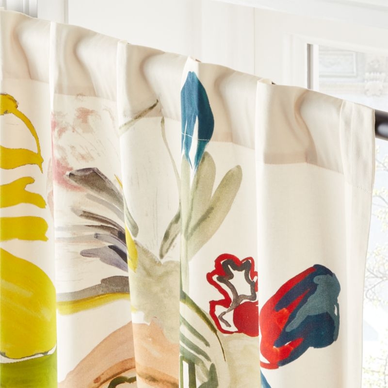 Jungle Floral Window Curtain Panel 48''x96'' - Image 3