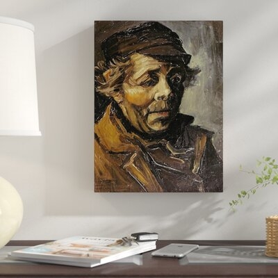 'A Peasants Head' by Vincent Van Gogh Graphic Art Print on Canvas - Image 0