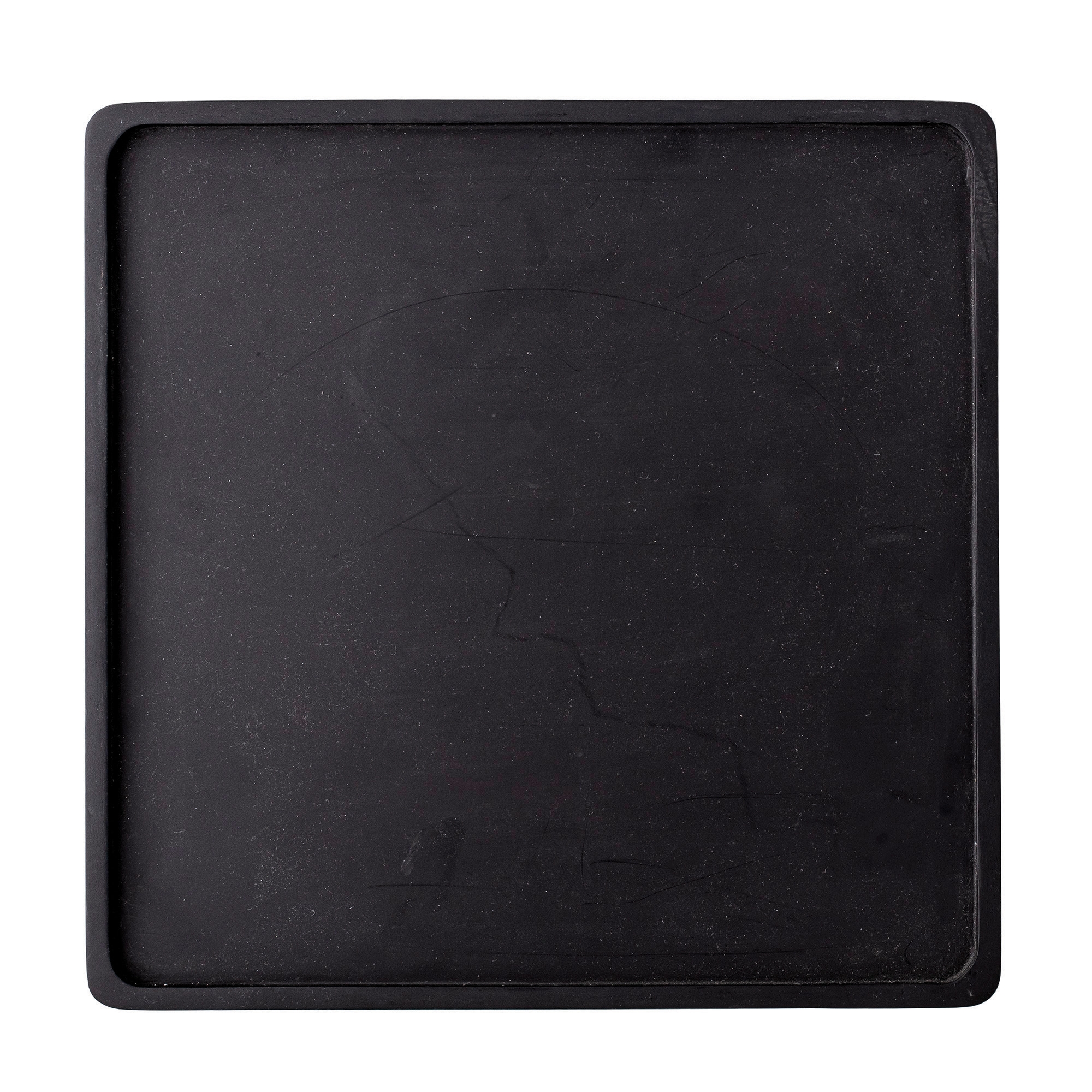 Black Square Acacia Wood Tray - Image 0