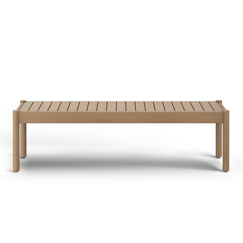 Rosa 65" Outdoor Bench - Eucalyptus - Image 0