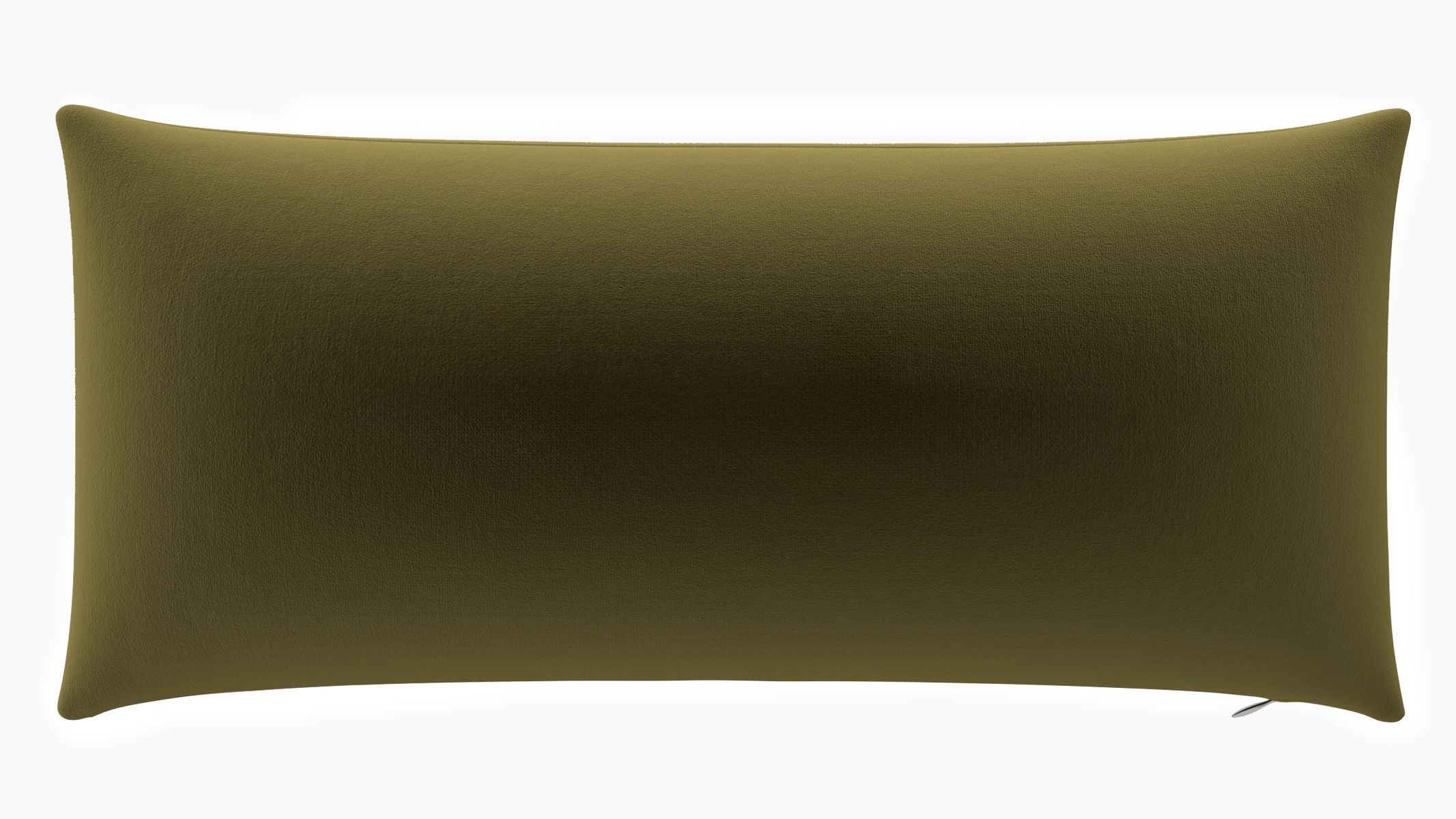 Throw Pillow 14" x 30", Sage Performance Velvet, 14" x 30" - Image 0
