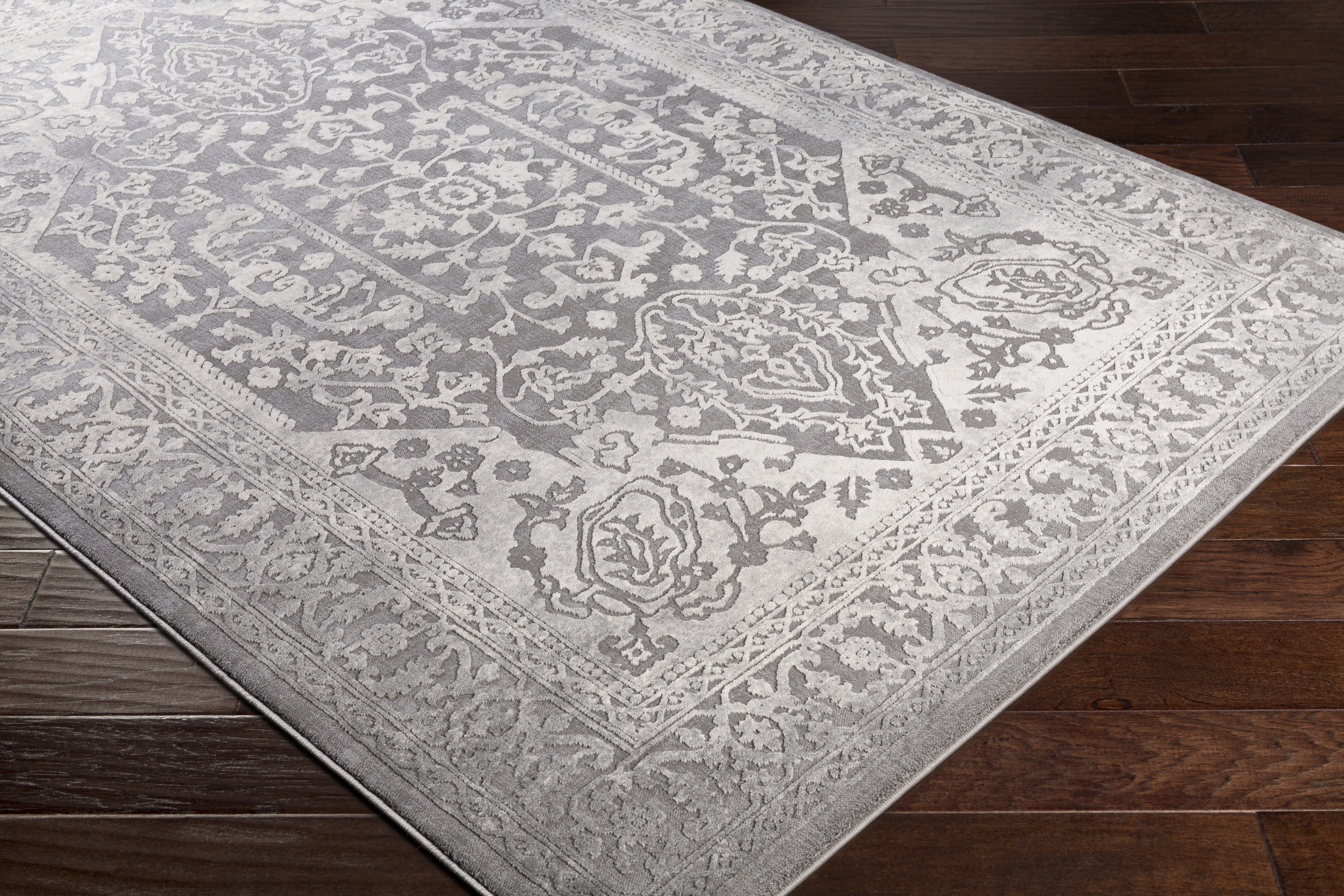 Livabliss Tibetan Gray Indoor 7'10" x 7'10" Machine Woven Rug - Image 7