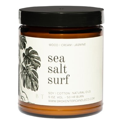 Sea Salt Surf Scented Jar Candle - Image 0