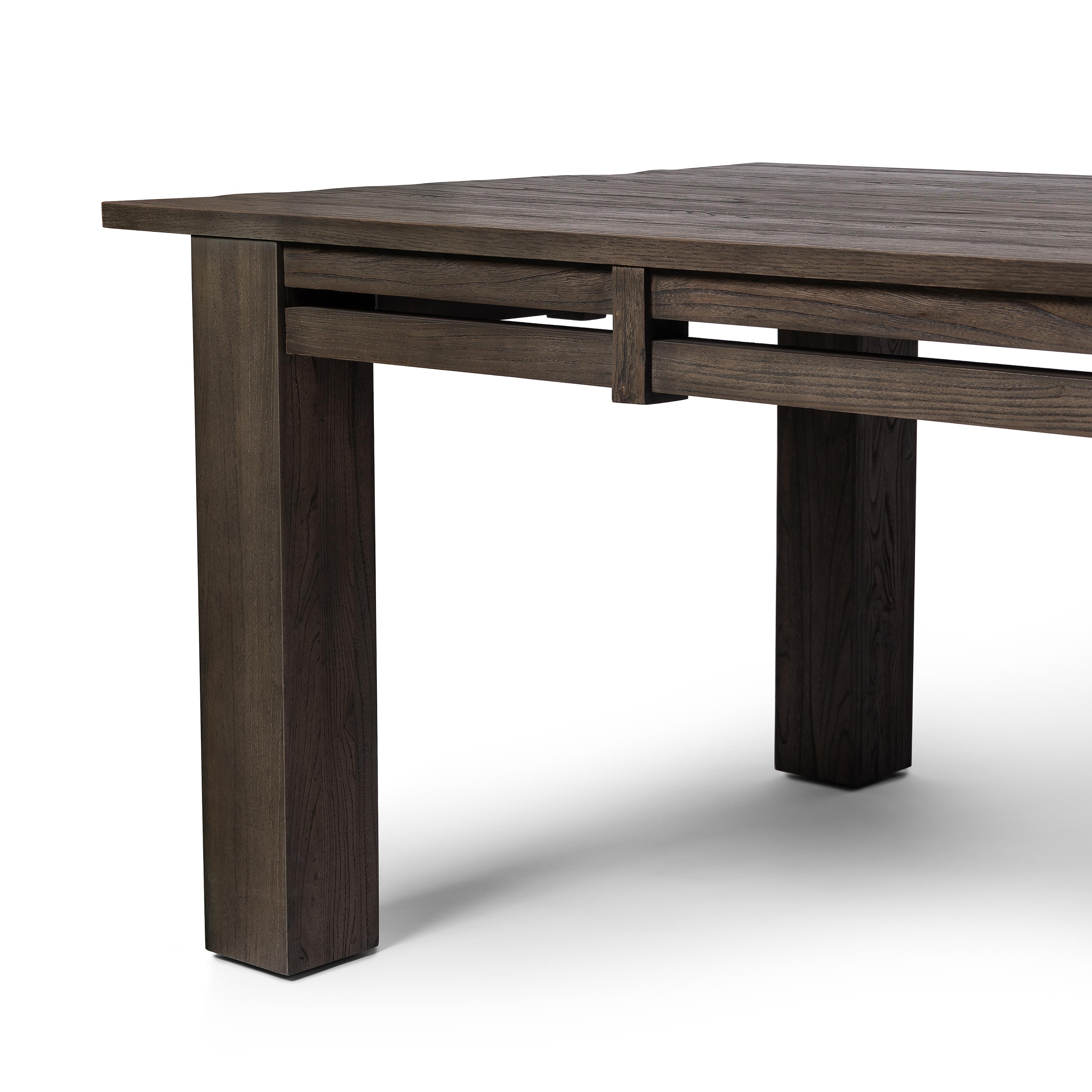 Willow Dining Table-Weathered Elm - Image 8