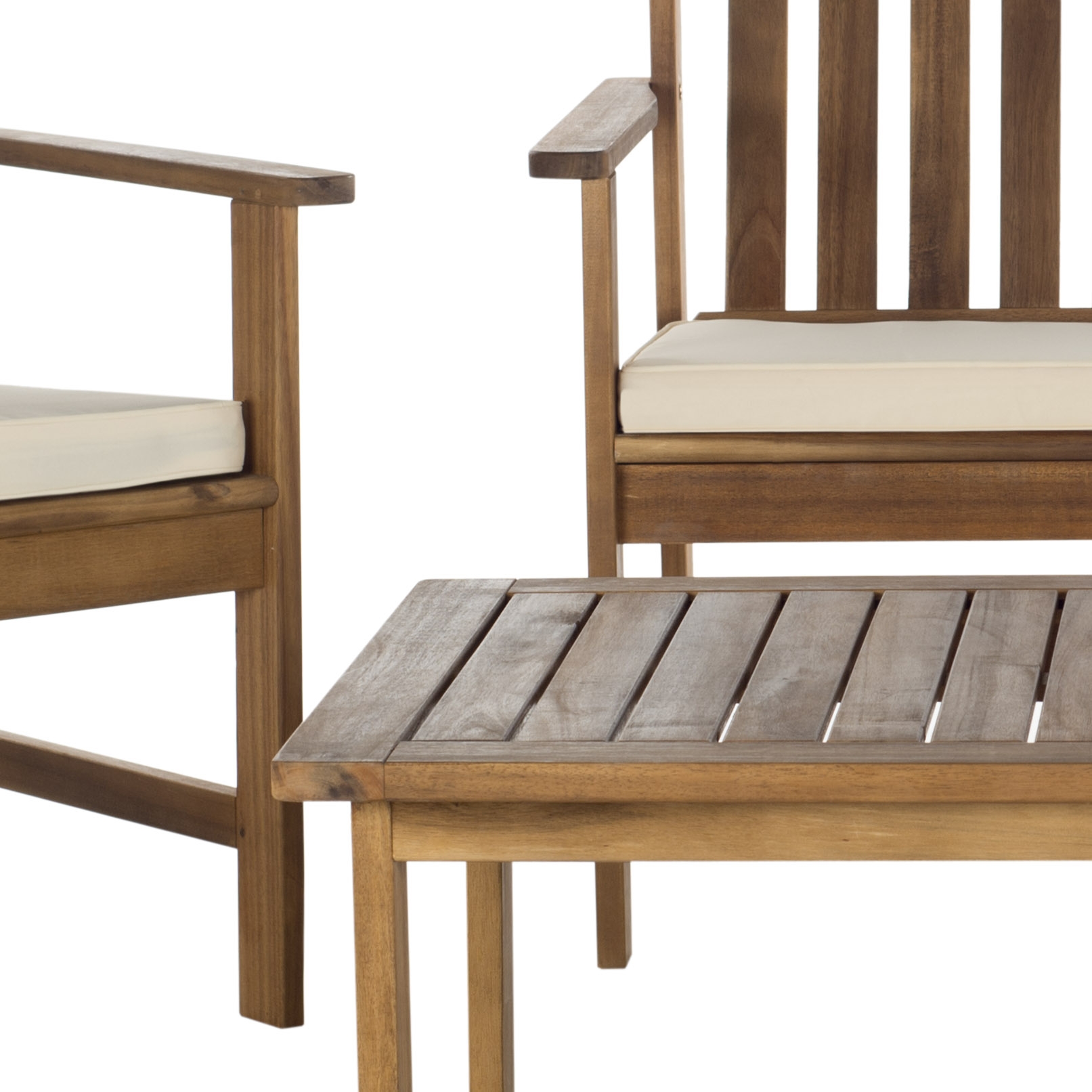 Burbank 4 Piece Outdoor Set - Natural/Beige - Safavieh - Image 1
