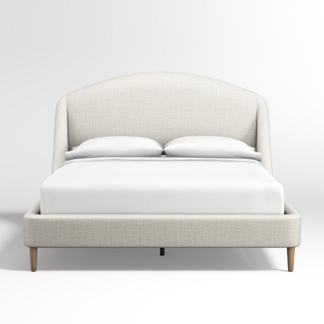 Lafayette Natural Upholstered Queen Bed without Footboard - Image 0